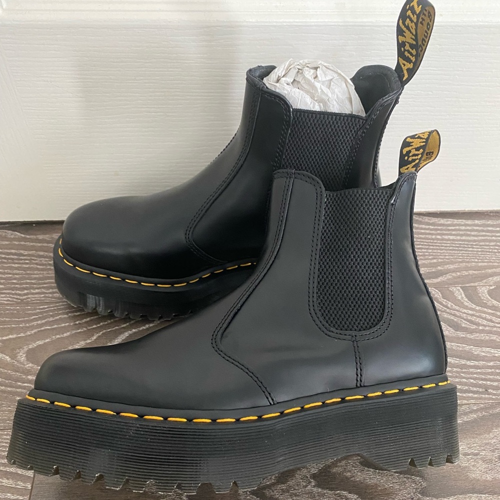 Dr. Martens 2976 QUAD Black polished smooth W9/M8